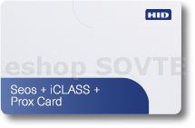 iClass Seos + Prox Card, 13.56 MHz s ISO/IEC 14443 Type A