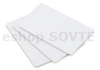 Biela plastová karta CR-100 82206