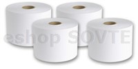 Labelstock DTM Poly White Matte permanent, 216mm x 330 Meters / Kraft 100 liner